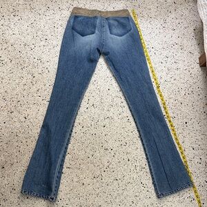 90’s Y2K vintage William B low rise boot cut jeans denim 4 leather waist